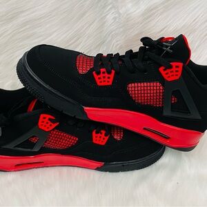 Nike Air Jordan 4 Retro Black Red Multi-Color Men’s Size 11.5